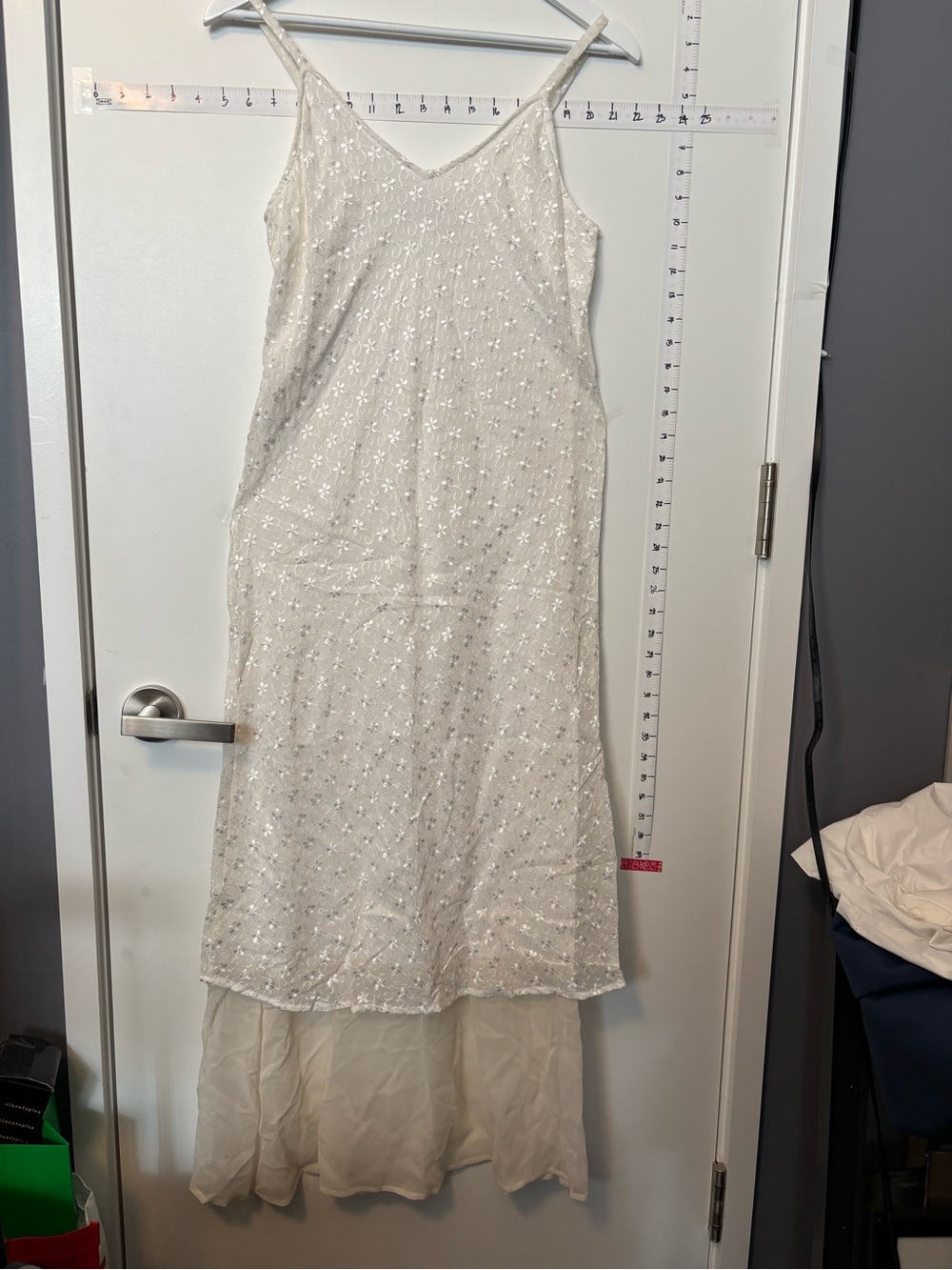 Y2K Vintage Pamela Brown Collection White Silk & Lace Dress